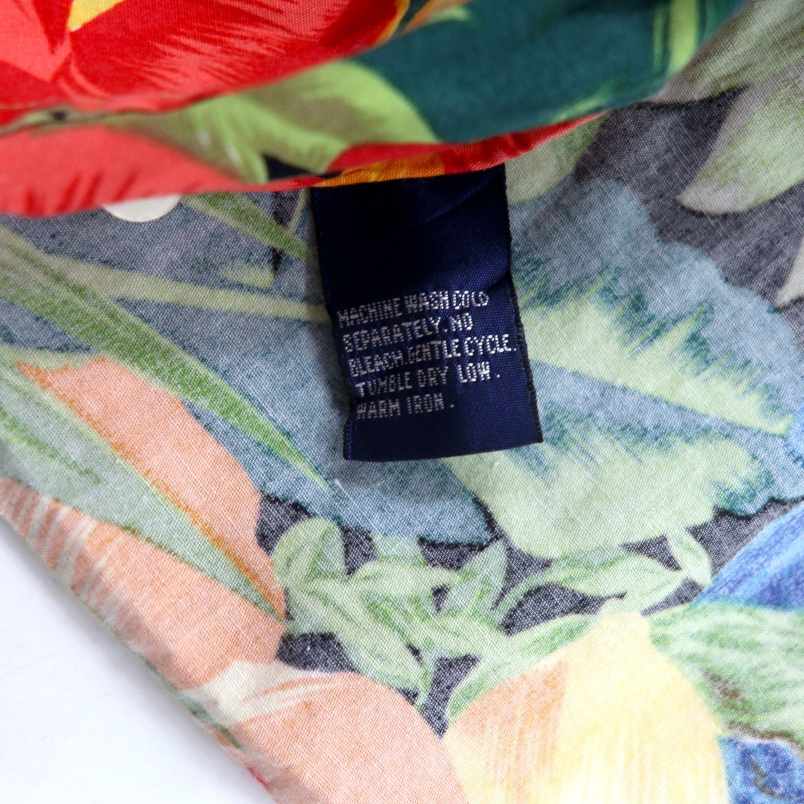 nautica anni '90 camicia hawaiana M multicolore cotone floreale botanico