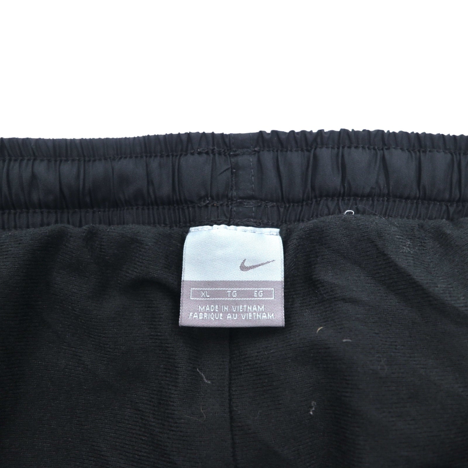 NIKE 00年代 ウーブン トラックパンツ ジャージ XL ブラック レッド サイドライン