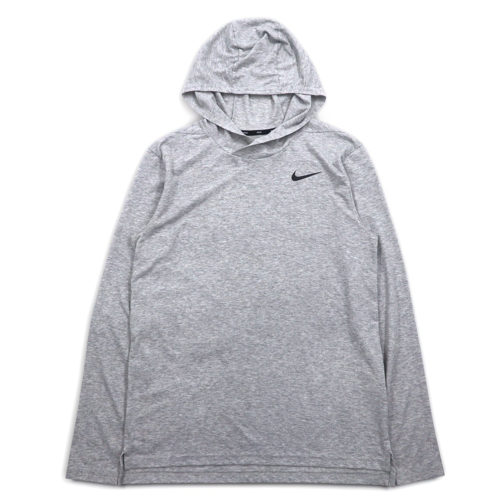 NIKE Dri-FIT Felpa con cappuccio a maniche lunghe M grigio L/S Hooded Training Top AO7579-012