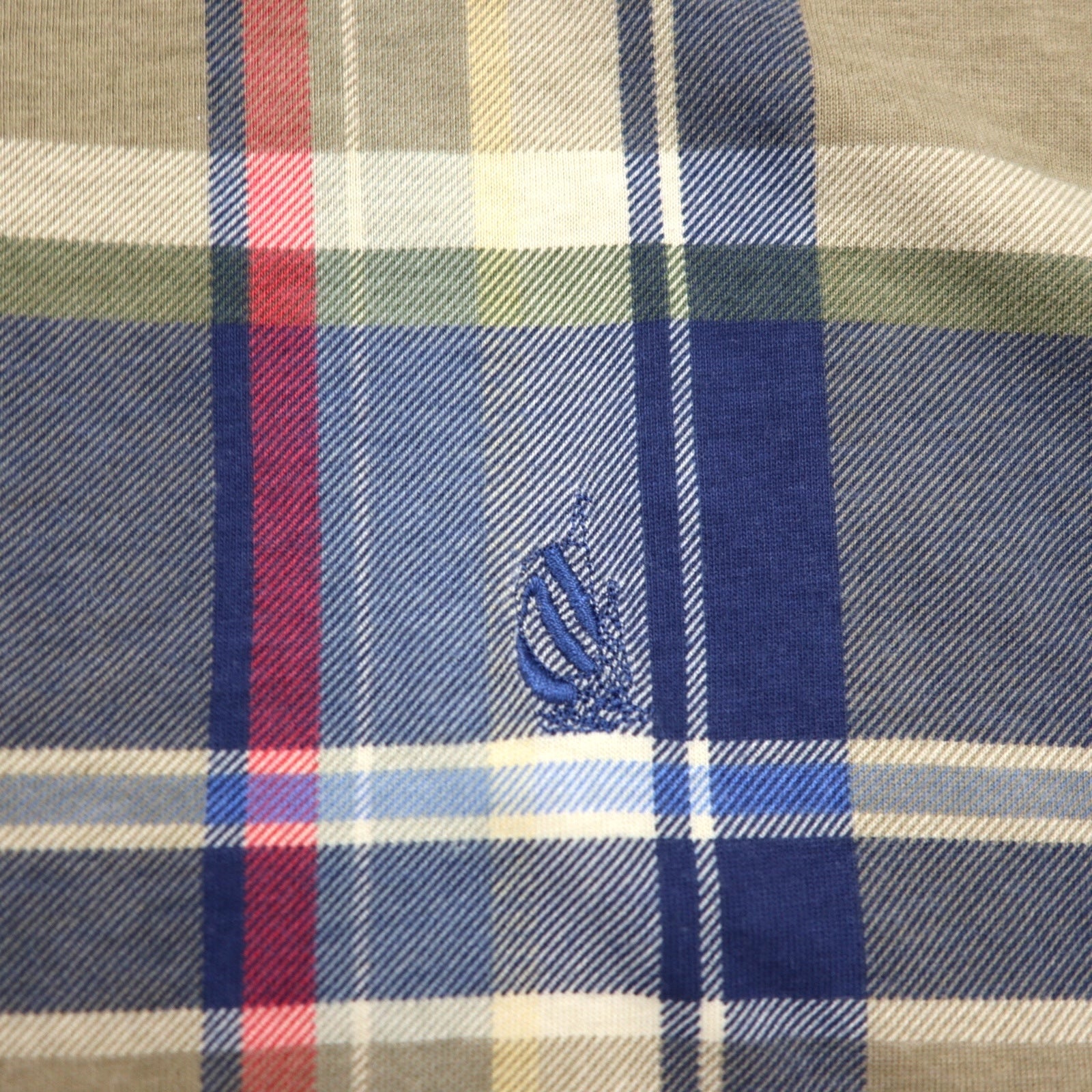 Polo Nautica anni '90, taglia XL, blu navy, a quadri, in cotone, con logo ricamato.