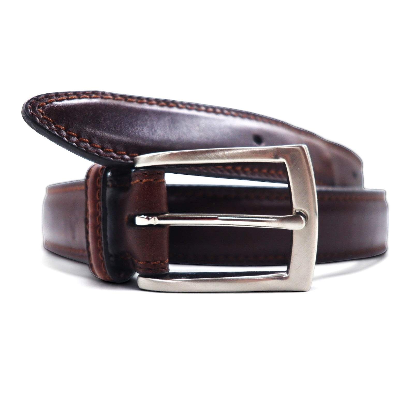 DOCKERS (Levi's) Cintura in pelle 46 / 115 Marrone 17DK0298 Fibbia argento