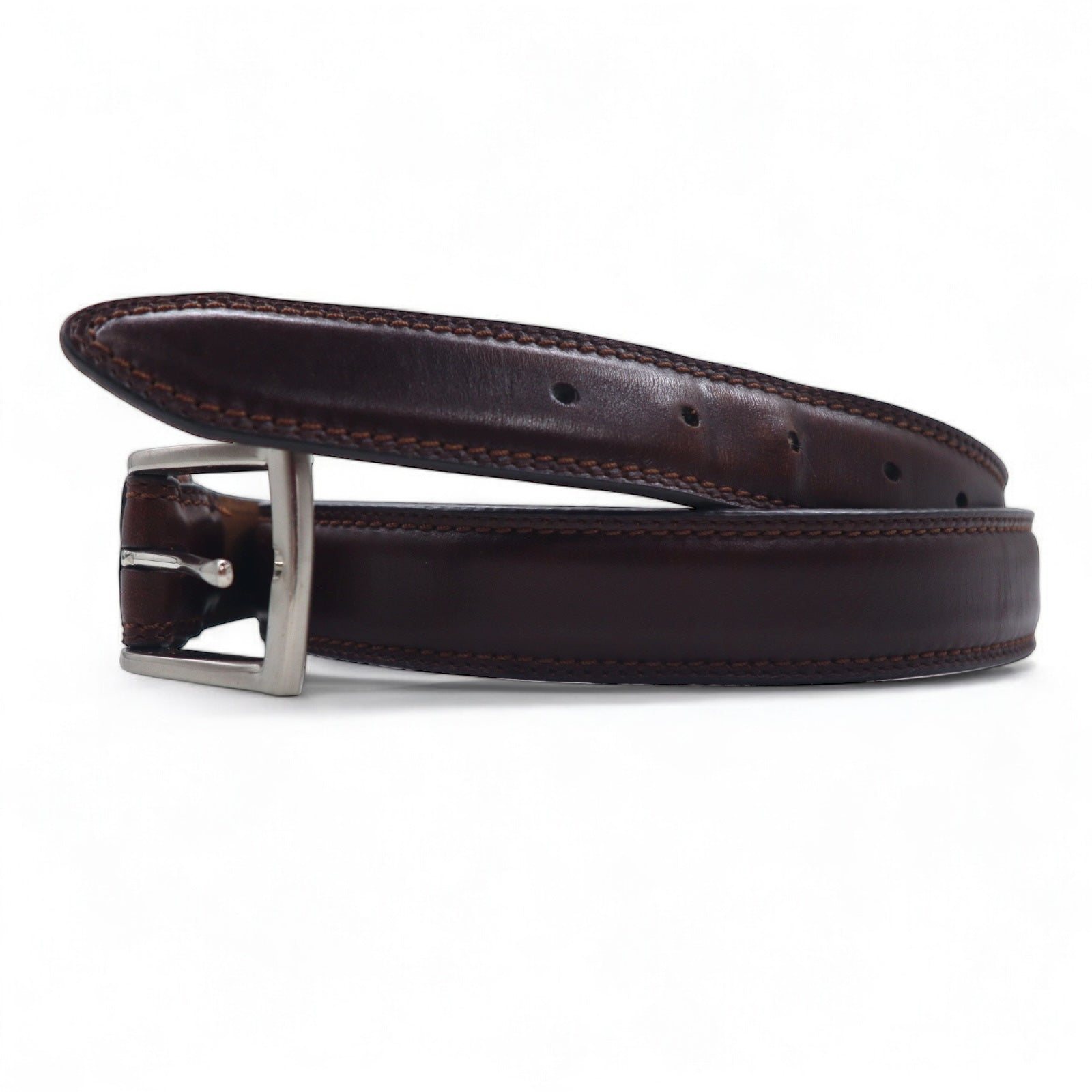 DOCKERS (Levi's) Cintura in pelle 46 / 115 Marrone 17DK0298 Fibbia argento