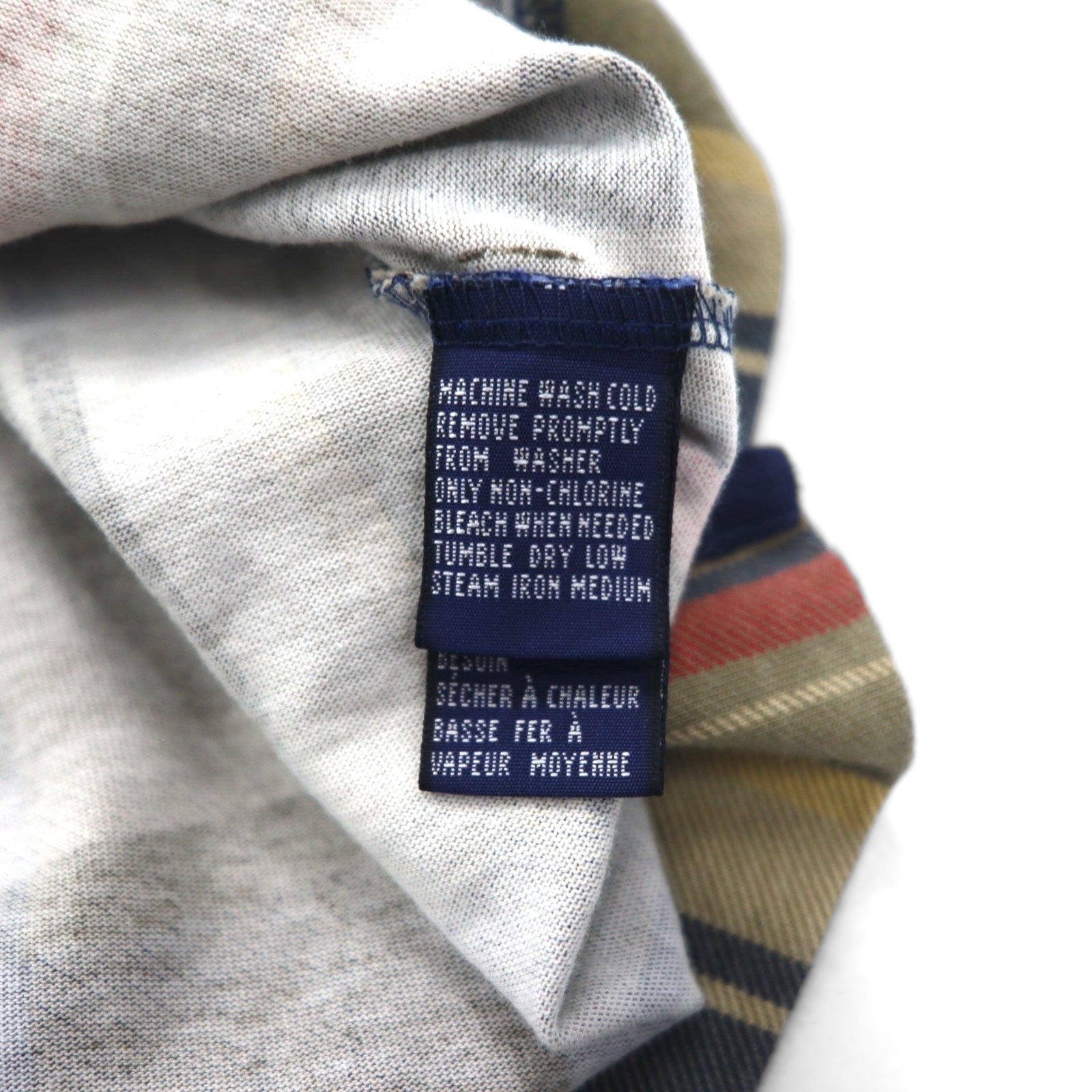 Polo Nautica anni '90, taglia XL, blu navy, a quadri, in cotone, con logo ricamato.