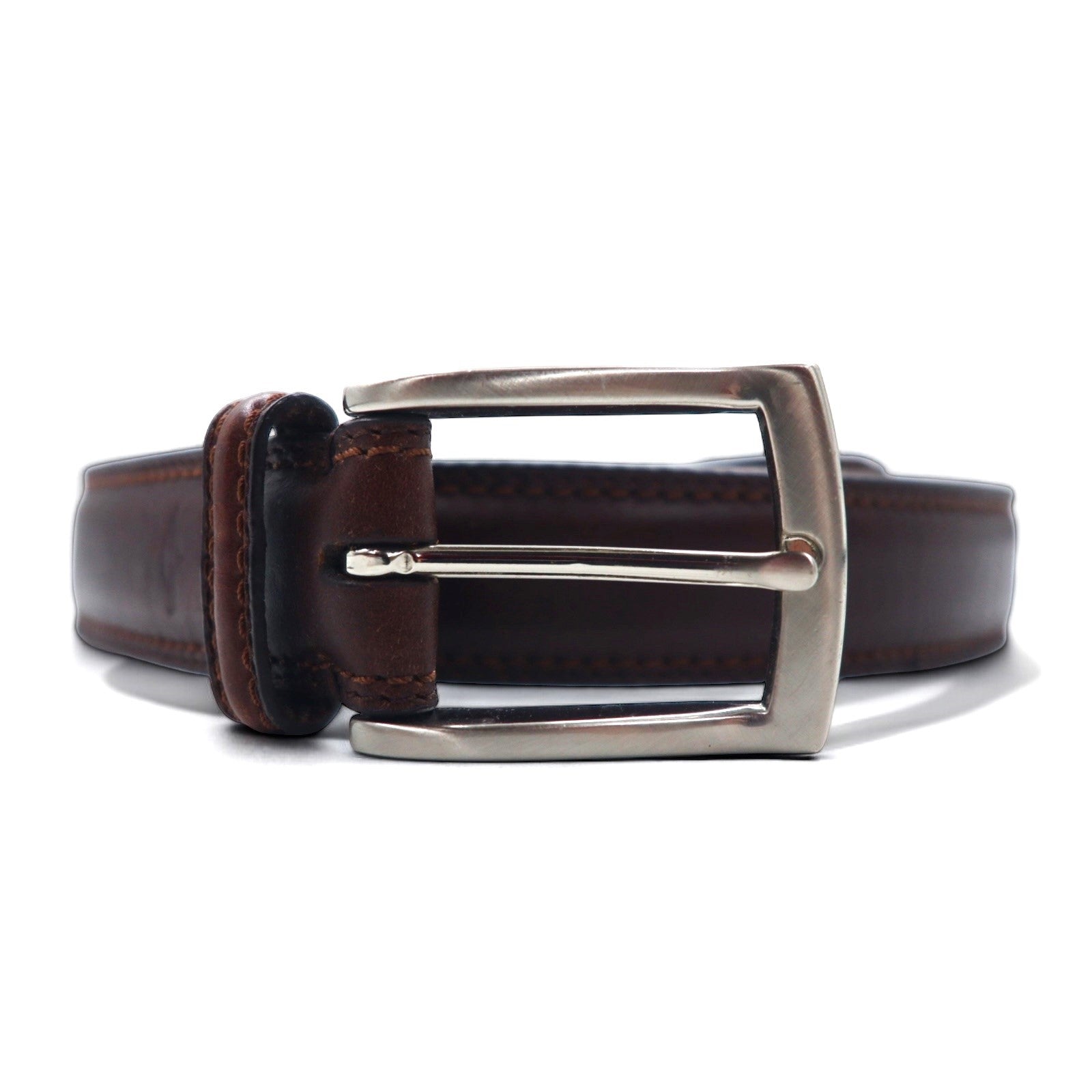 DOCKERS (Levi's) Cintura in pelle 46 / 115 Marrone 17DK0298 Fibbia argento