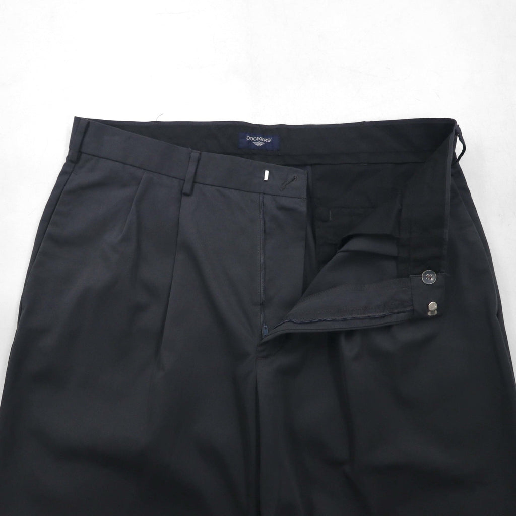 DOCKERS (Levi's) Pantaloni ampi con due pinces anni 2000, taglia L, grigi, poliestere
