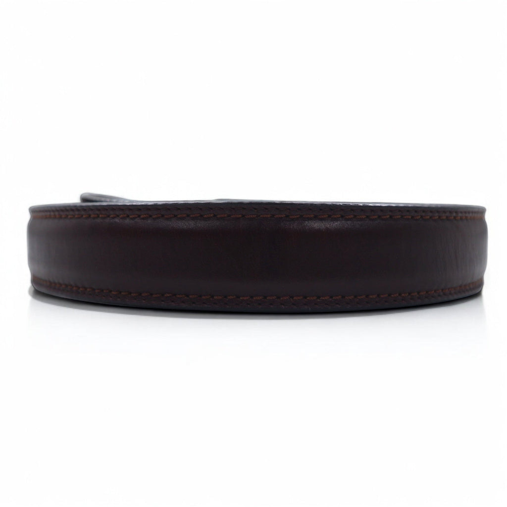 DOCKERS ( Levi's ) レザーベルト 46 / 115 ブラウン 17DK0298 シルバー バックル
