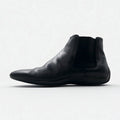 Salvatore Ferragamo stivaletti Chelsea boots con elastico laterale 27cm pelle nera VF 20202 D17 Made in Italy
