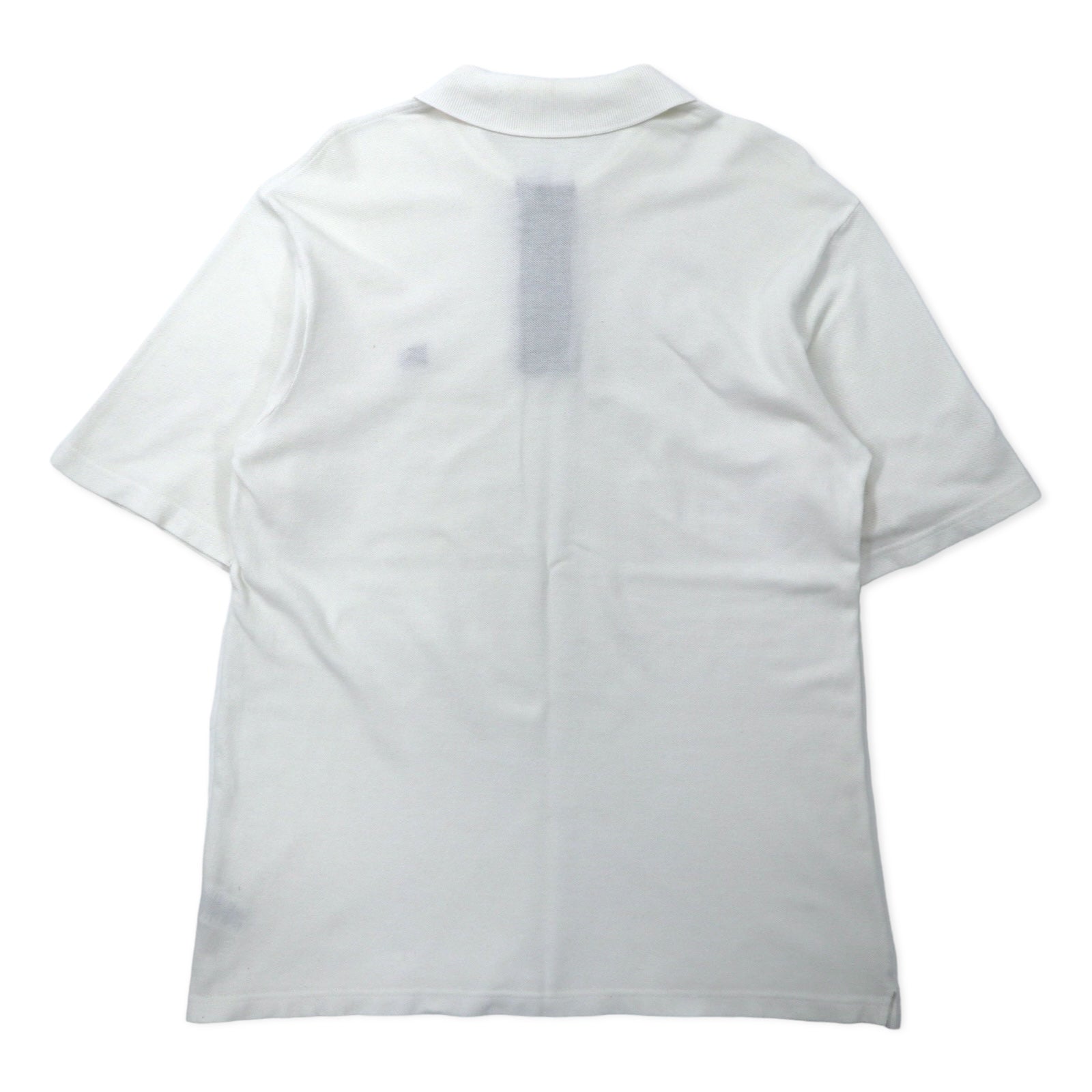 Burberrys Inghilterra Polo a maniche corte L Bianco Cotone Piquet Logo ricamato