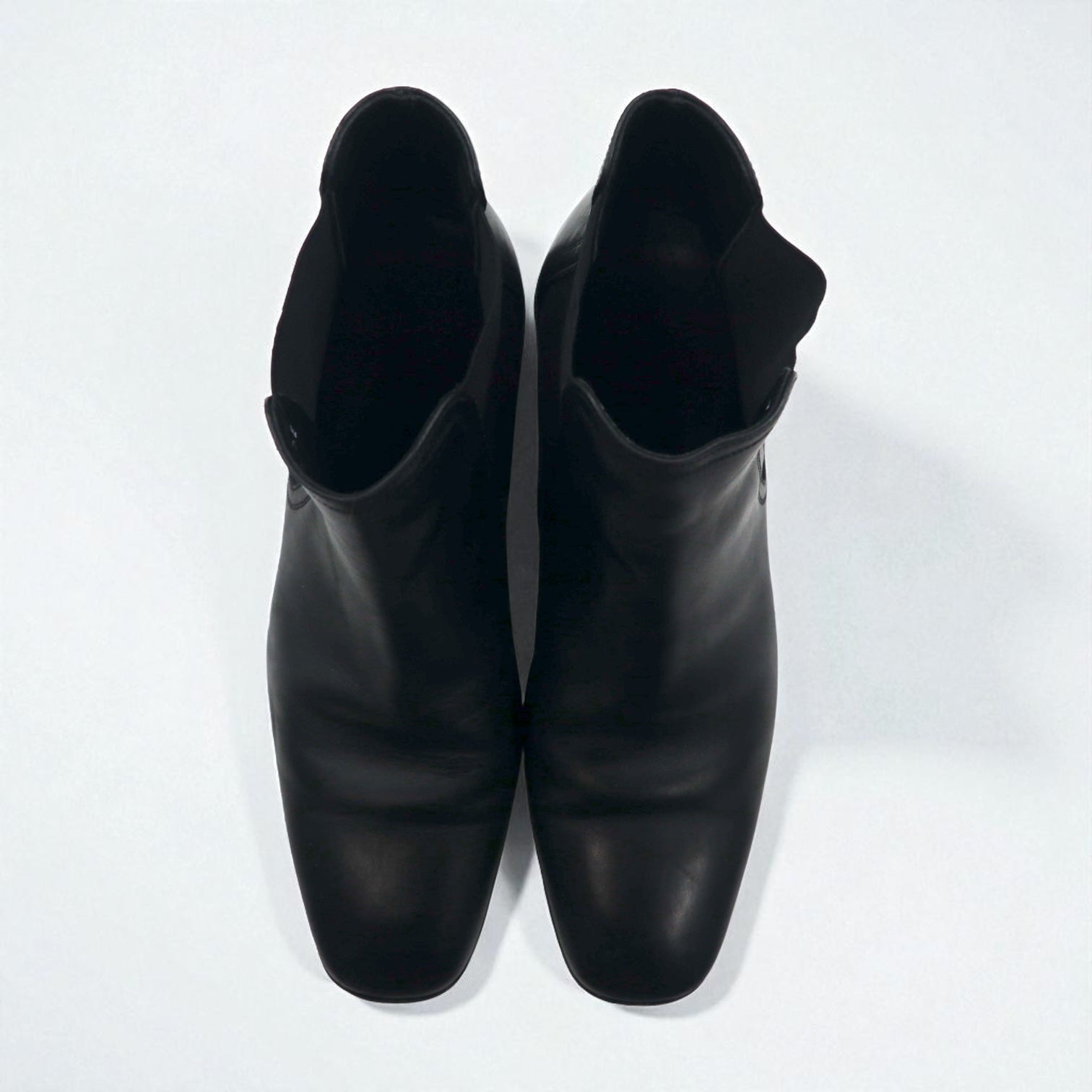 Salvatore Ferragamo stivaletti Chelsea boots con elastico laterale 27cm pelle nera VF 20202 D17 Made in Italy