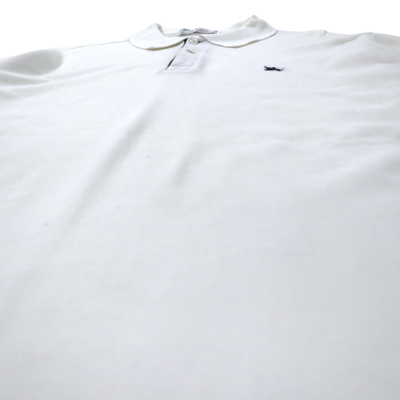 Burberrys Inghilterra Polo a maniche corte L Bianco Cotone Piquet Logo ricamato