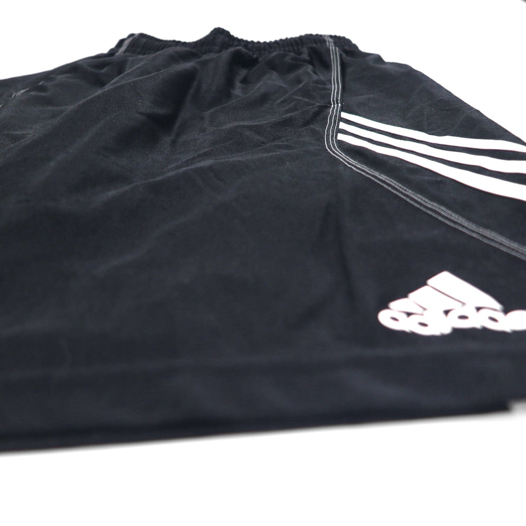 Pantaloncini Adidas a 3 strisce, neri, taglia M, in poliestere, per basket/gioco