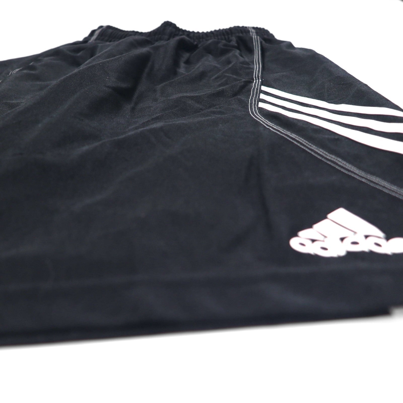 Pantaloncini Adidas a 3 strisce, neri, taglia M, in poliestere, per basket/gioco