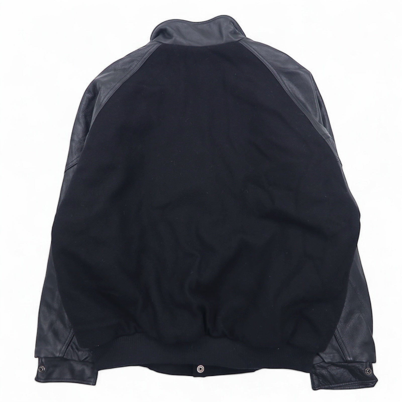 UNIVERSAL promotions - Giacca in Melton con inserti in pelle, taglia L, colore nero, pelle UNITED STEEL WORKERS