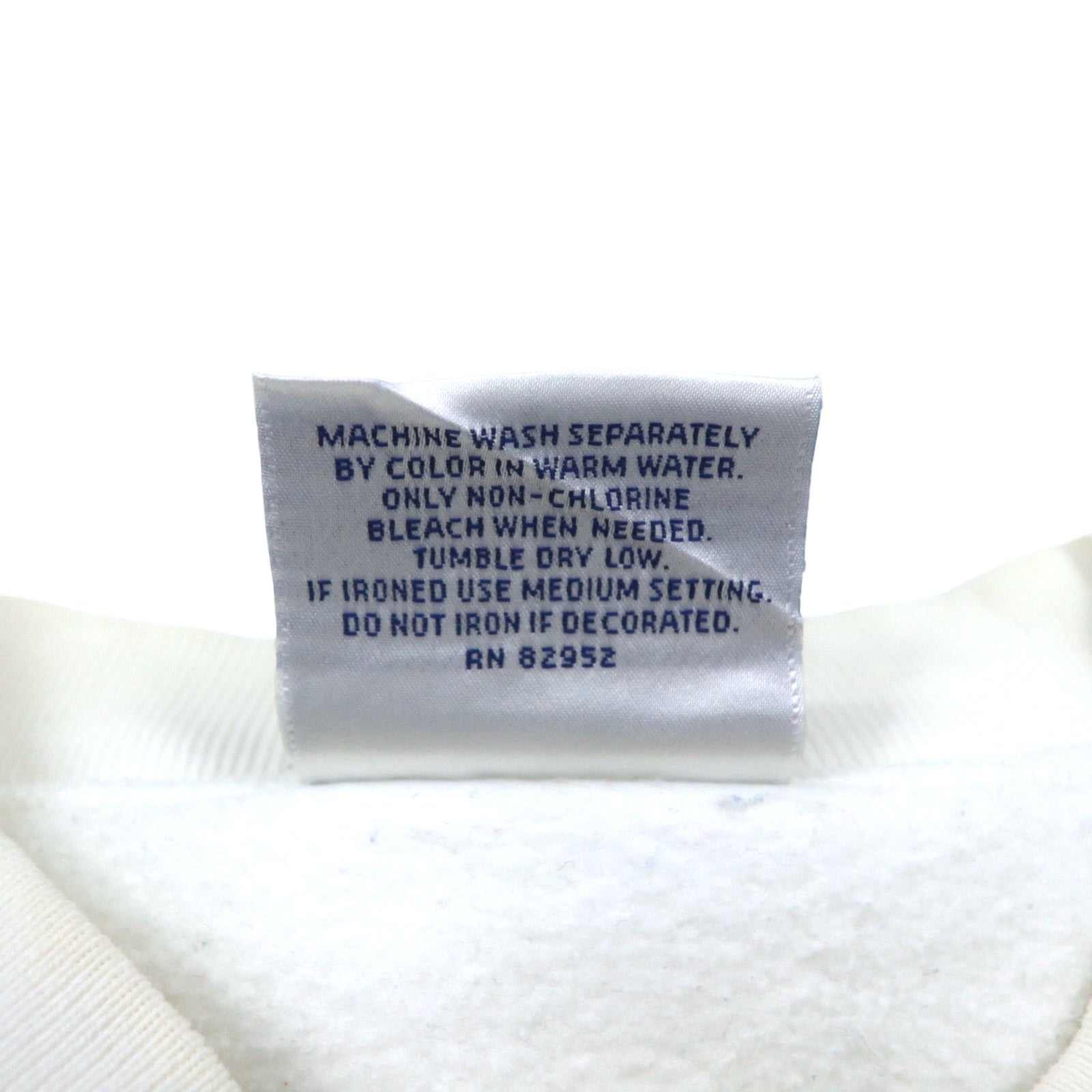 Anni '90, USA, THE PERFECTSHIRT COMPANY, felpa stampata con inserto a V sul collo, 2XL, bianca, felpata all'interno, KEEFE'S GOLF CLUBS