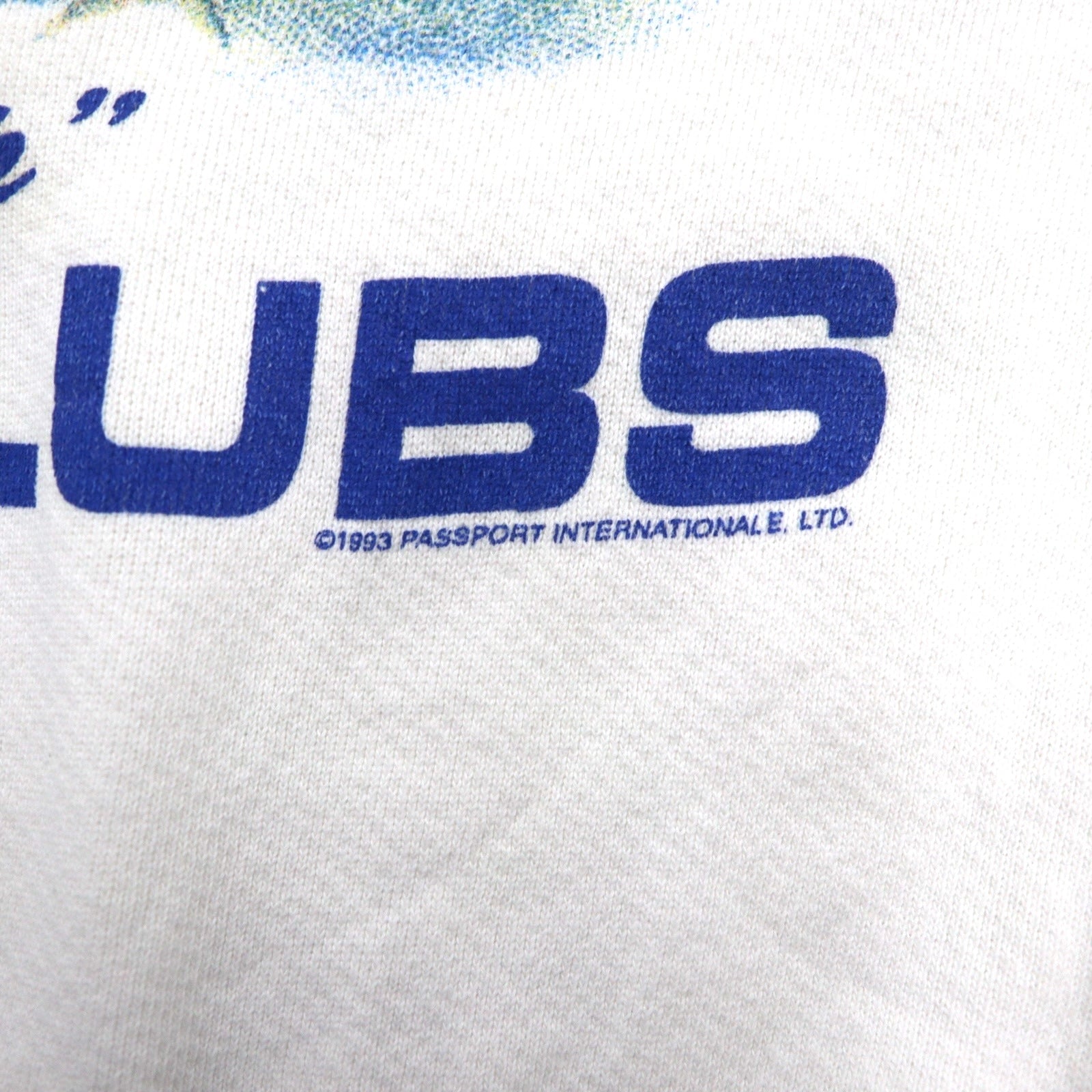 Anni '90, USA, THE PERFECTSHIRT COMPANY, felpa stampata con inserto a V sul collo, 2XL, bianca, felpata all'interno, KEEFE'S GOLF CLUBS