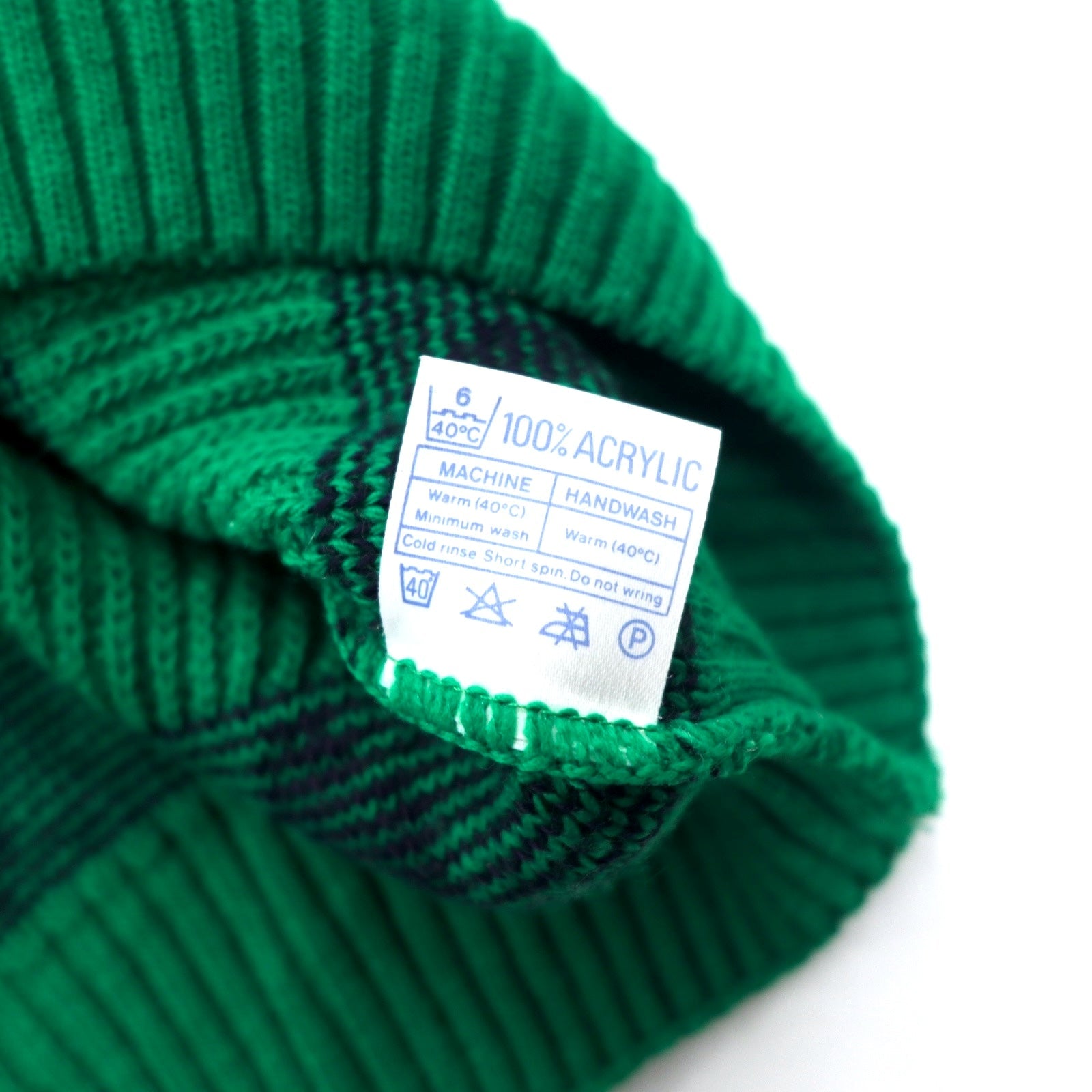 Maglione in lana Quill, anni '70, made in Ireland, a maglia grossa, taglia XL, verde, fantasia quadrifoglio, acrilico, oversize