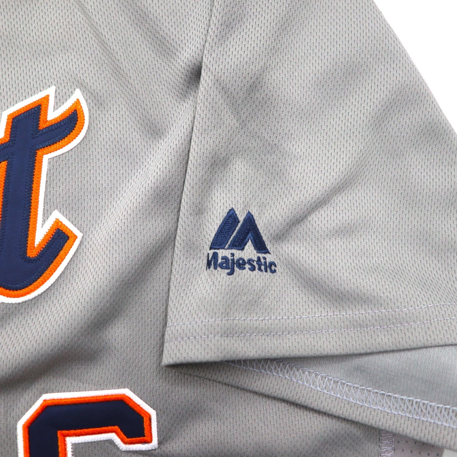 majestic USA MLB Maglia da baseball XL Grigio Detroit TIGERS Numerata FLEX BASE