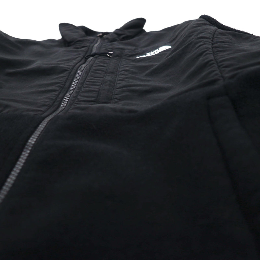 THE NORTH FACE ポーラテック POLARTEC デナリ フリースジャケット M ブラック ナイロン切替 フルジップ ハイネック ドローコード