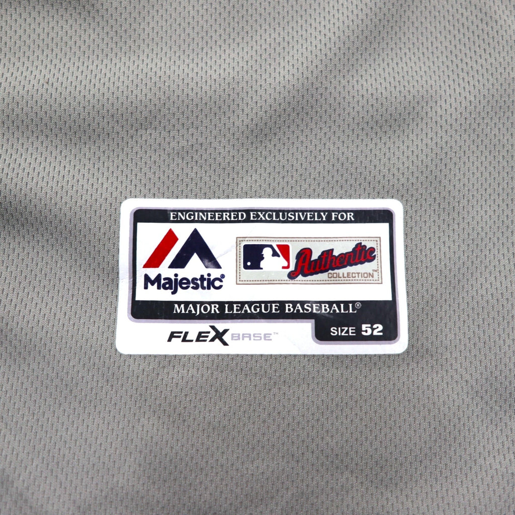 majestic USA MLB Maglia da baseball XL Grigio Detroit TIGERS Numerata FLEX BASE