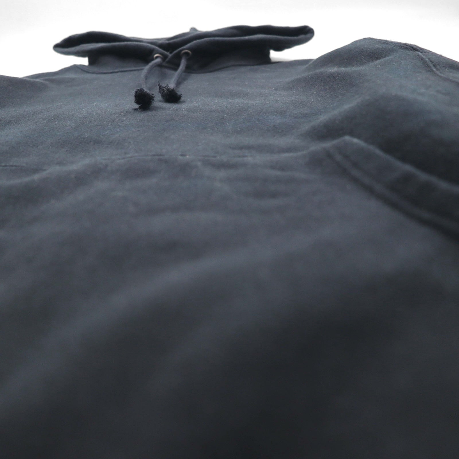 Champion REVERSE WEAVE Felpa con cappuccio M nera Tinta unita Cotone Felpato Etichetta blu replica Prodotto in Honduras