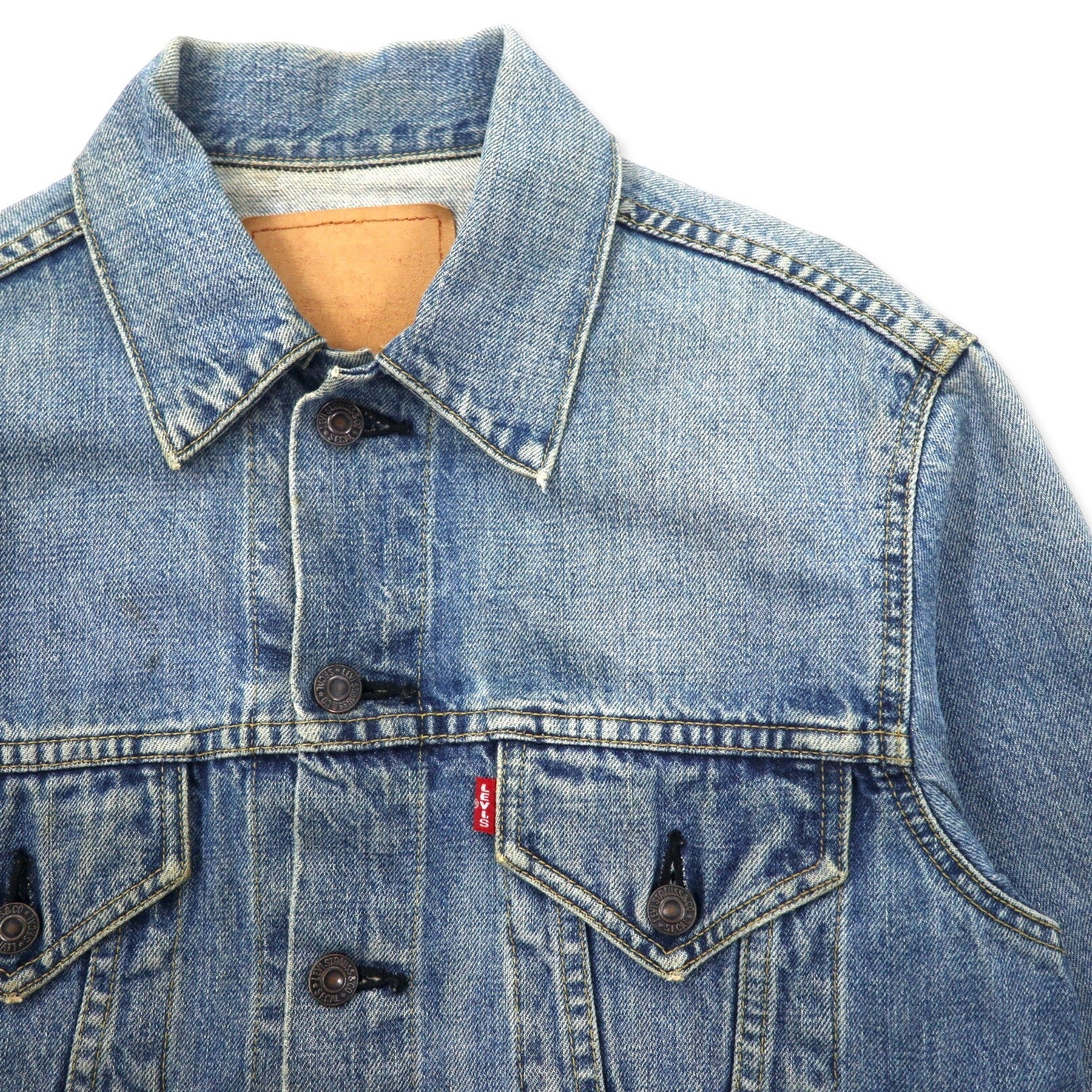 Levi's anni '90, replica terza generazione, Big E, giacca di jeans, 40, blu, cotone, 71557-02, Made in Japan