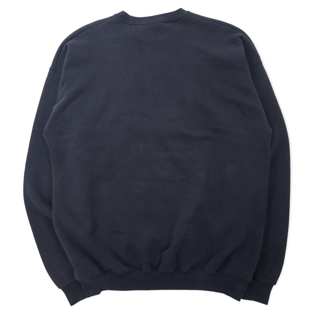 Felpa PM SPORTS USA anni '90 con ricamo college, XL, nera, cotone, OHIO STATE, taglia grande