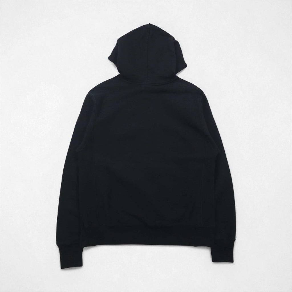 Champion リバーズウィーブ REVERSE WEAVE プルオーバーパーカー M ブラック 無地 コットン 裏起毛 青単タグ 復刻 ホンジュラス製