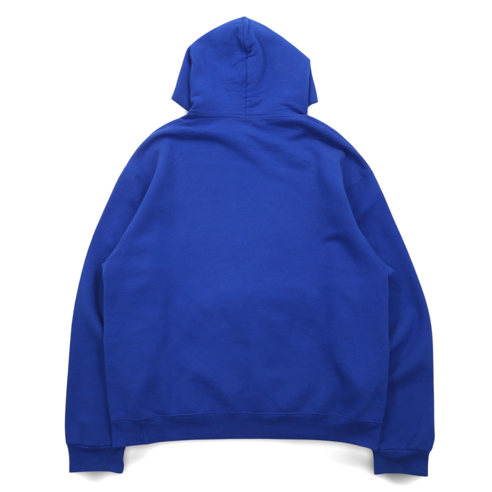 JERZEES カレッジプリント プルオーバーパーカー L ブルー コットン HEMPFIELD SPARTANS TRACK