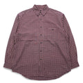 Eddie Bauer 90年代 ビッグサイズ ボタンダウンシャツ L レッド チェック コットン