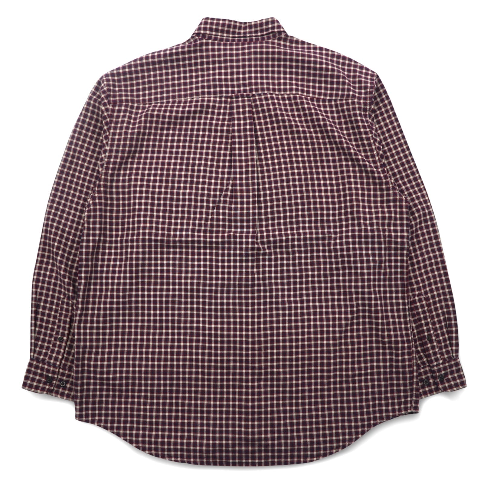 Eddie Bauer Anni '90 Camicia button-down oversize L Cotone a quadri rossa