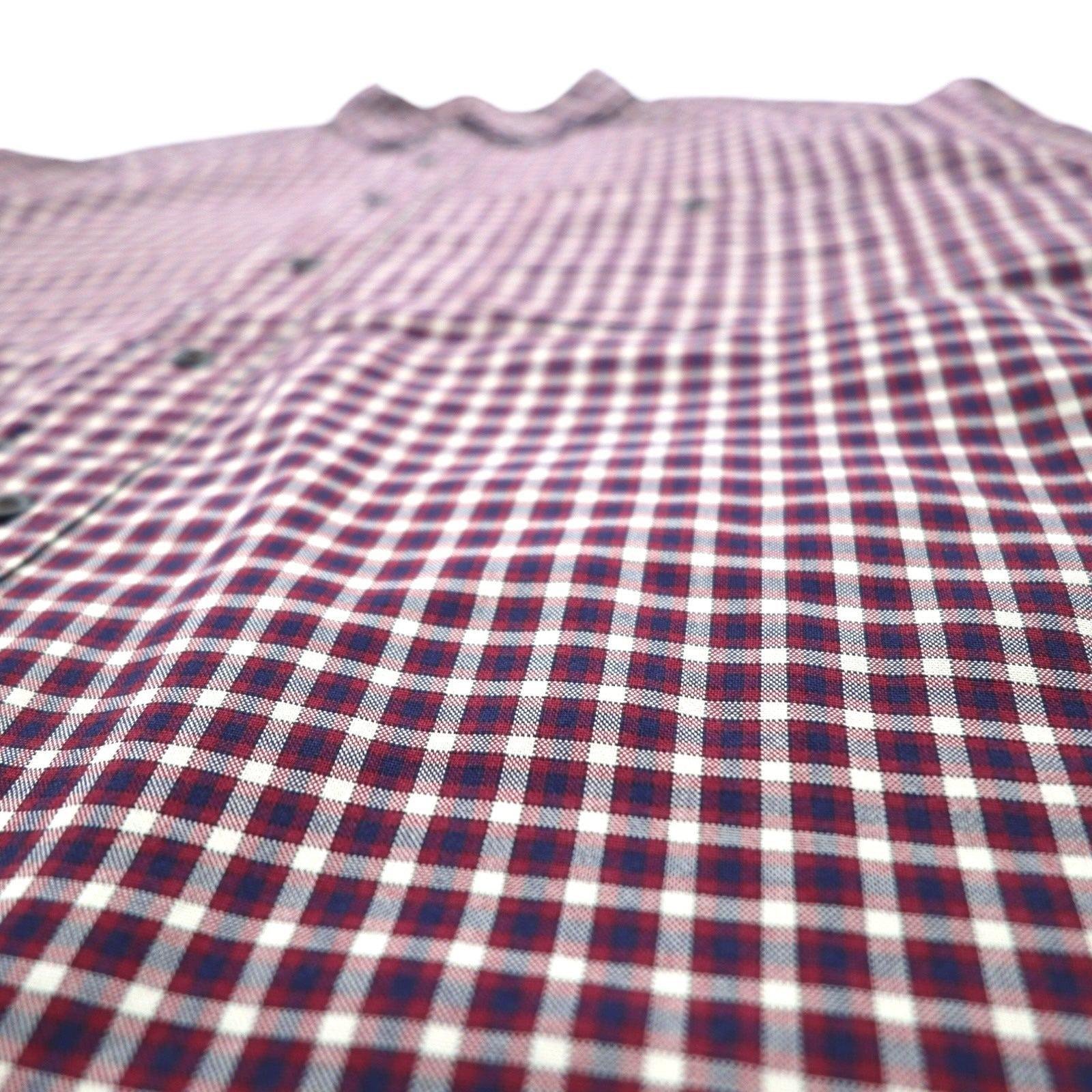 Eddie Bauer Anni '90 Camicia button-down oversize L Cotone a quadri rossa
