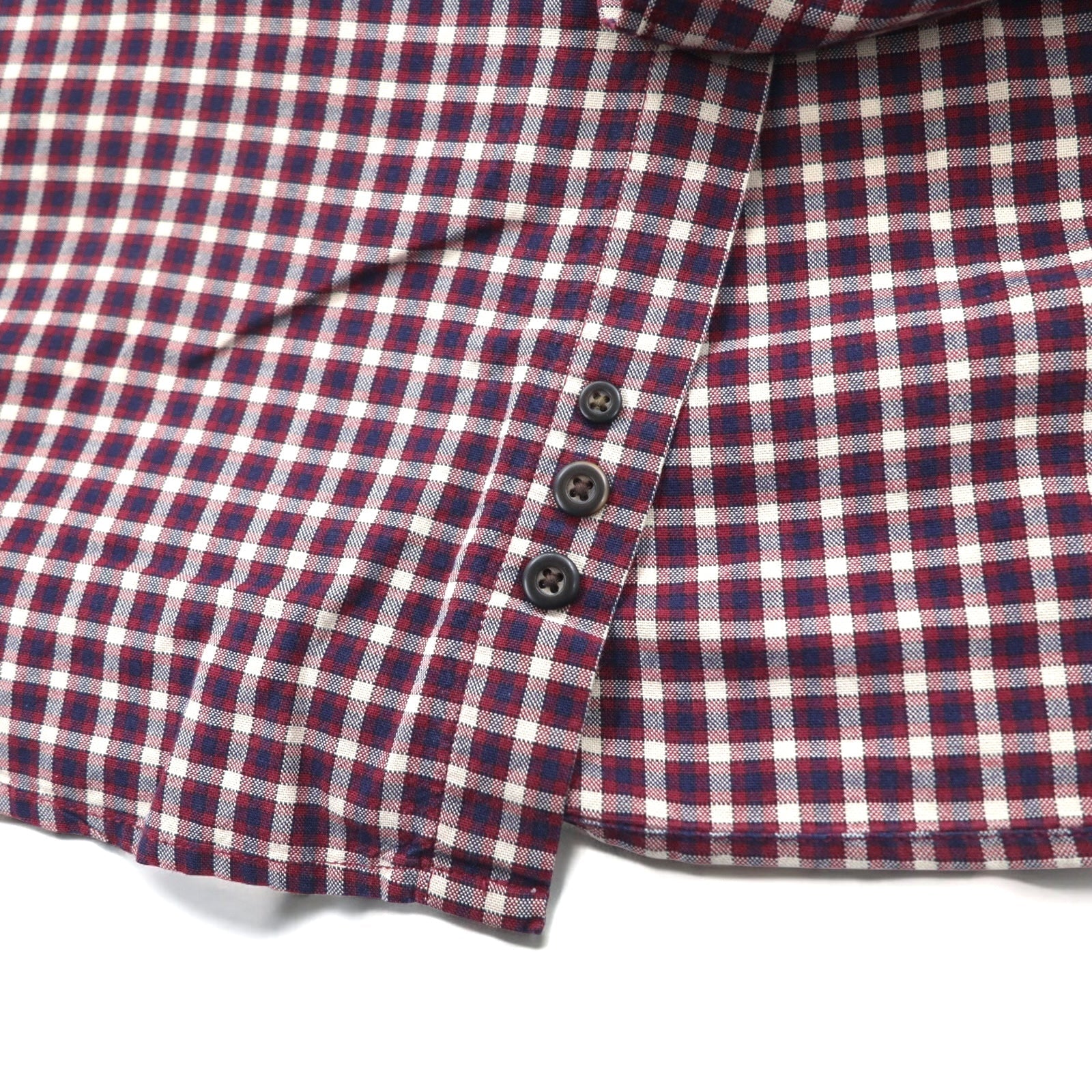 Eddie Bauer Anni '90 Camicia button-down oversize L Cotone a quadri rossa