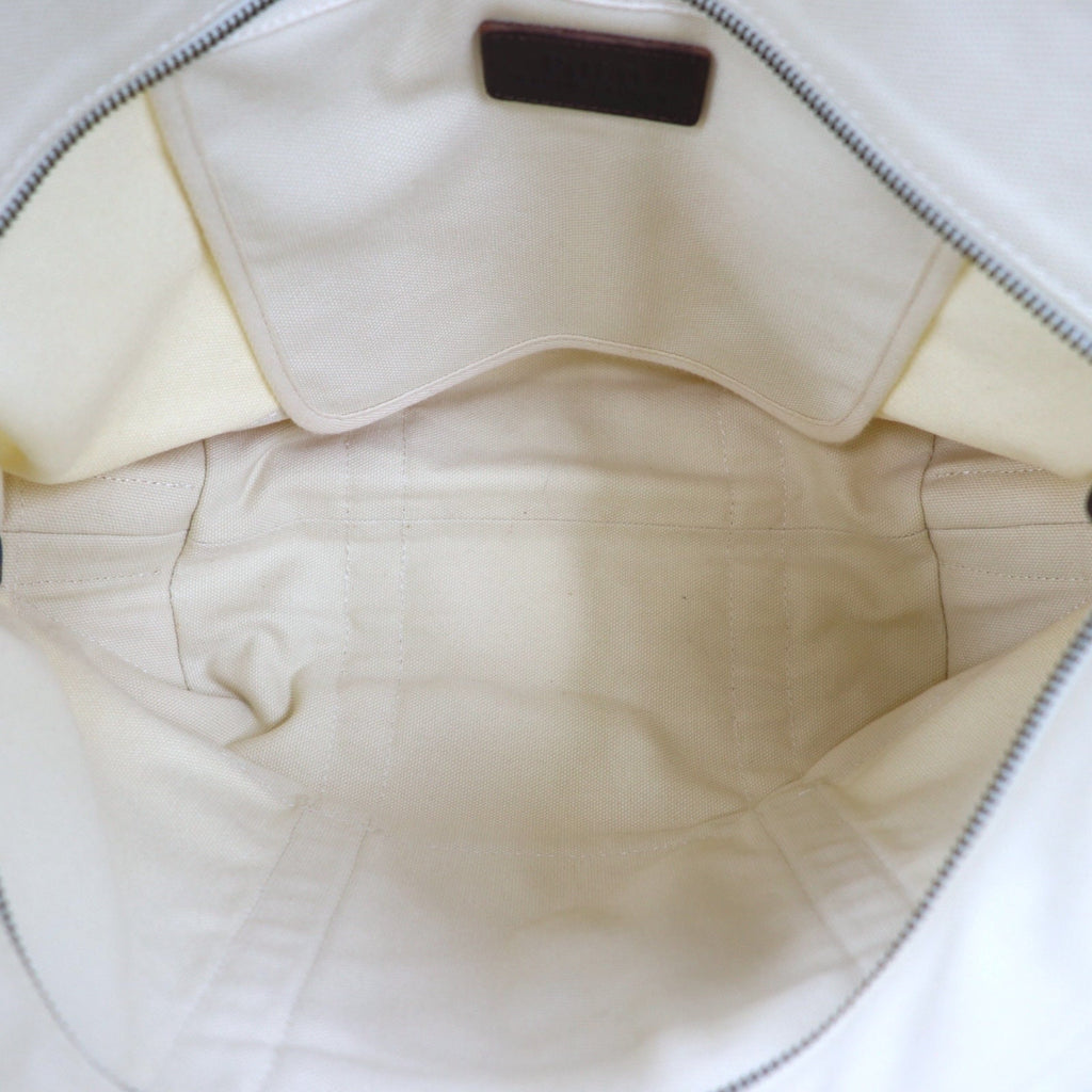 POLO RALPH LAUREN Borsa tote in tela bianca con ricamo Big Pony in cotone