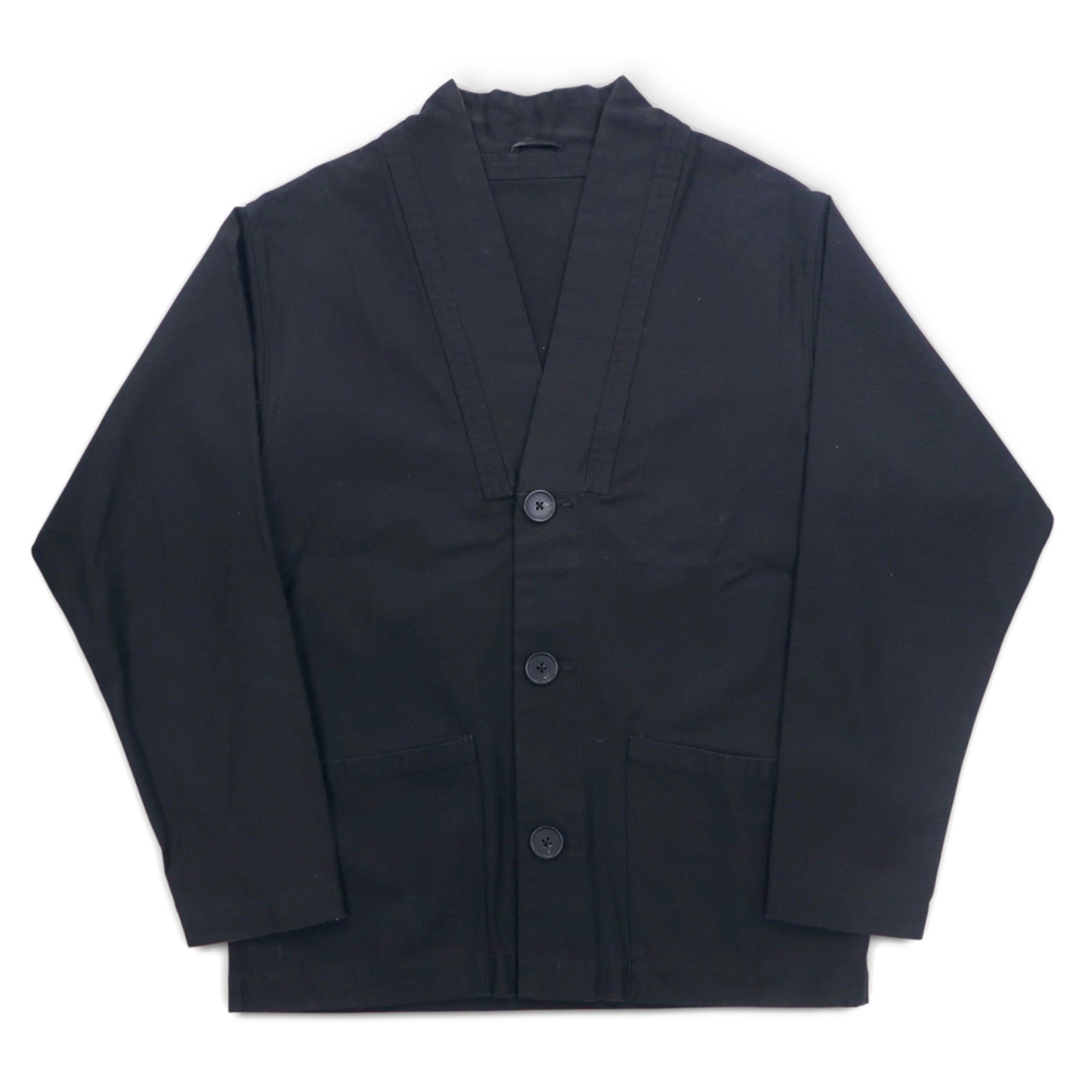 SATURDAYS NEW YORK CITY Hanten Jacket, Haori, taglia M, nero, cotone, modello HANTEN JACKET BBL-1805