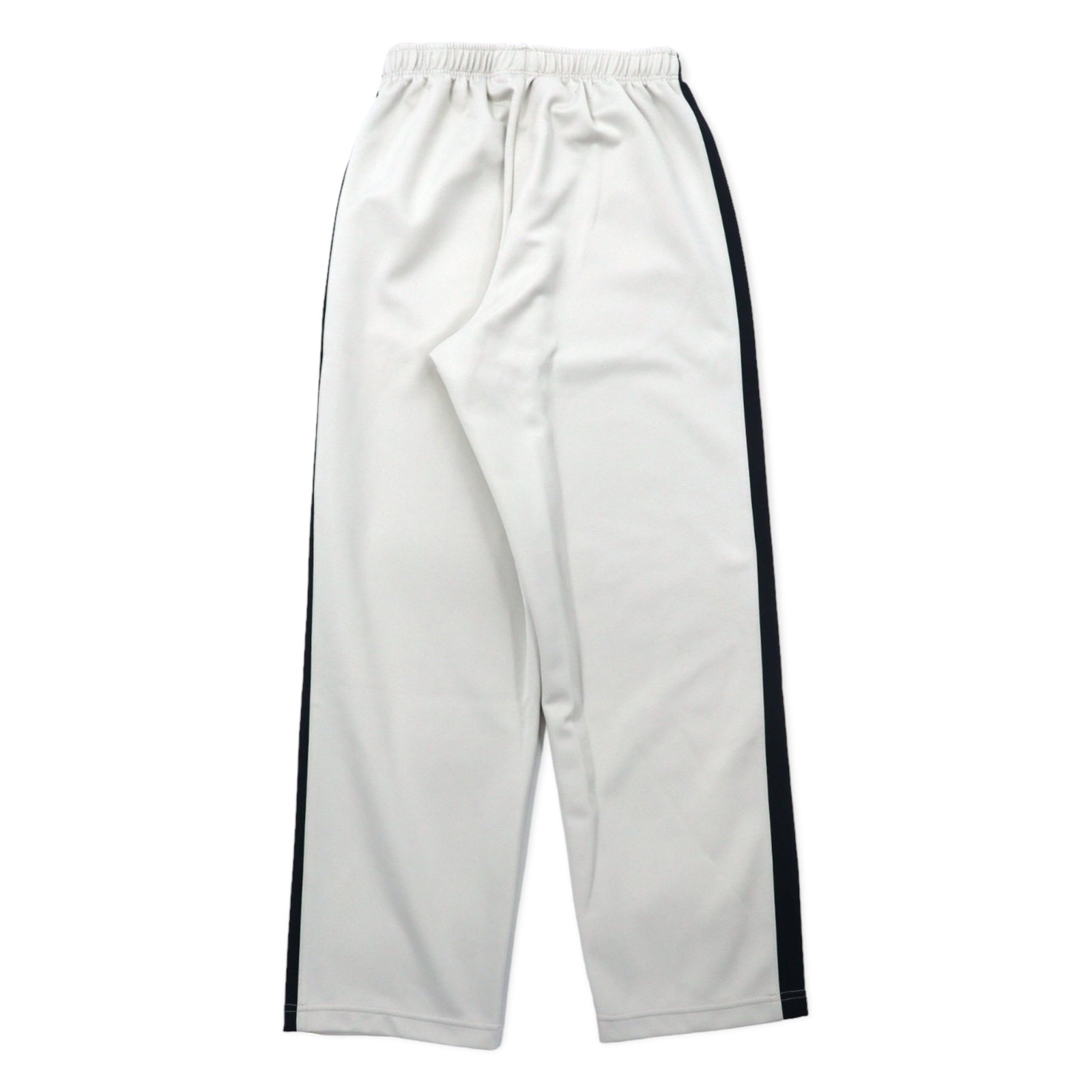 NIKE Pantaloni della tuta, taglia L, beige, poliestere, a righe laterali, logo Swoosh ricamato