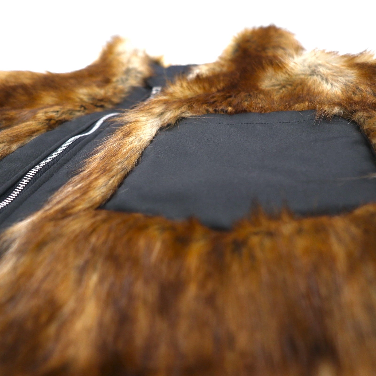 no.  ファーベスト FUR VEST FREE ブラウン エコファー エコレザームートン 22-FW-KVT-01