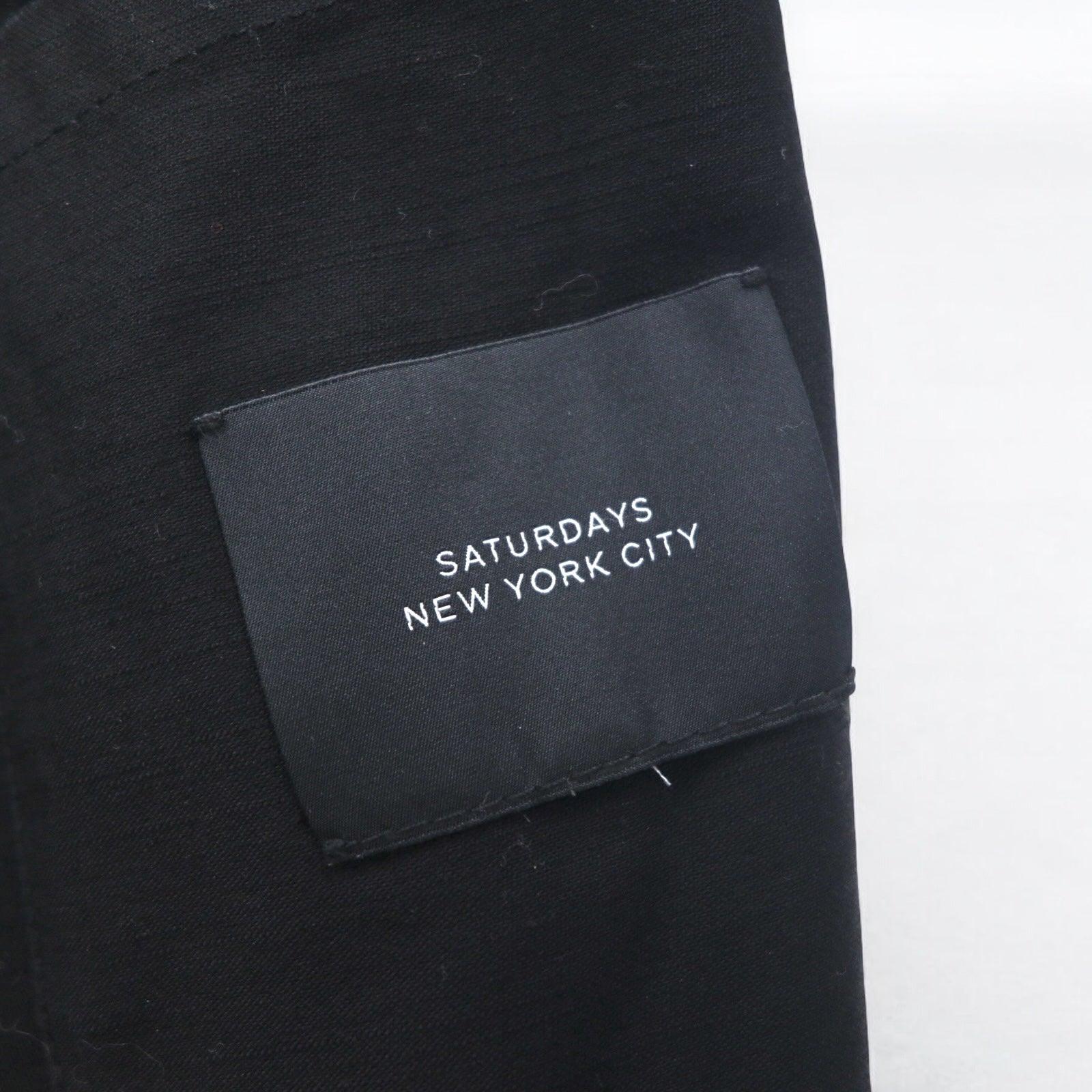 SATURDAYS NEW YORK CITY Hanten Jacket, Haori, taglia M, nero, cotone, modello HANTEN JACKET BBL-1805