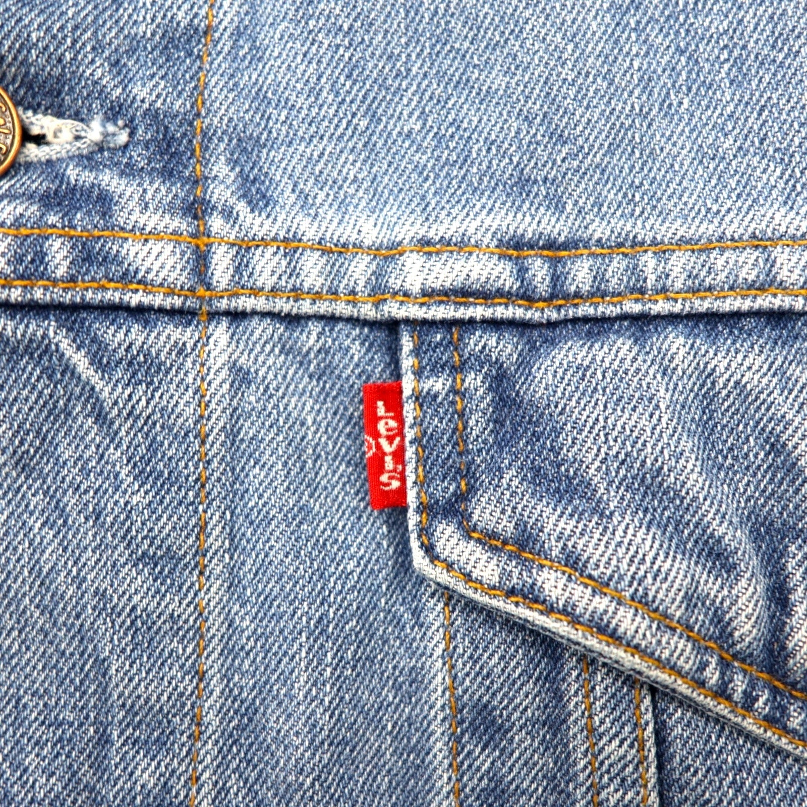 Giacca di jeans Levi's anni '90, modello europeo, made in Italy, taglia XL, colore indaco blu, 70503 0407