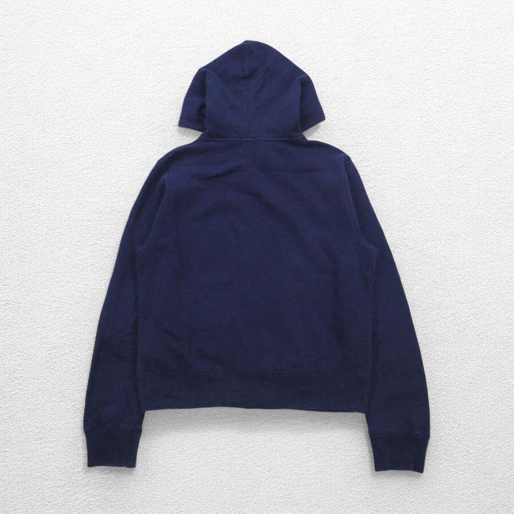 POLO RALPH LAUREN フルジップパーカー L ネイビー コットン スモールポニー刺繍 ダブルジップ