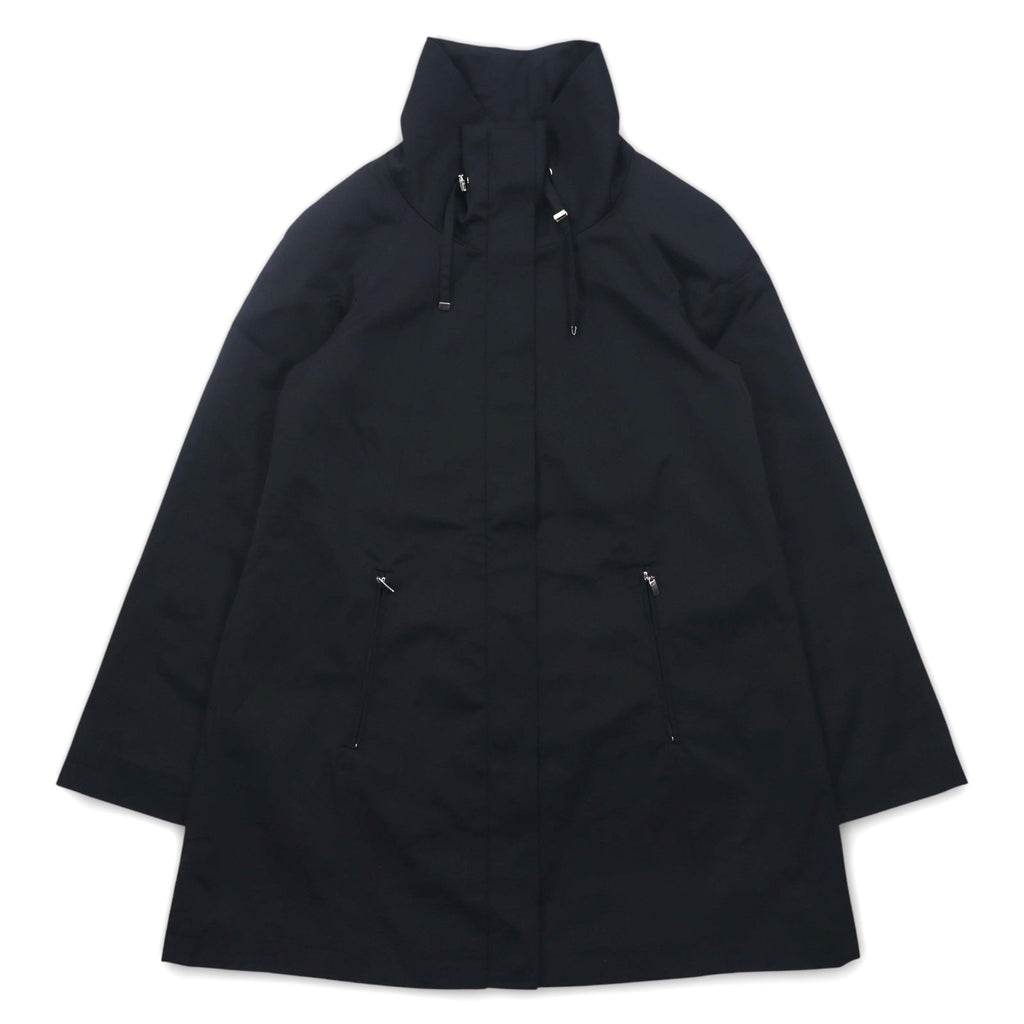 GALLERY Cappotto ad A con collo a listino, taglia XS, nero, cotone poliestere