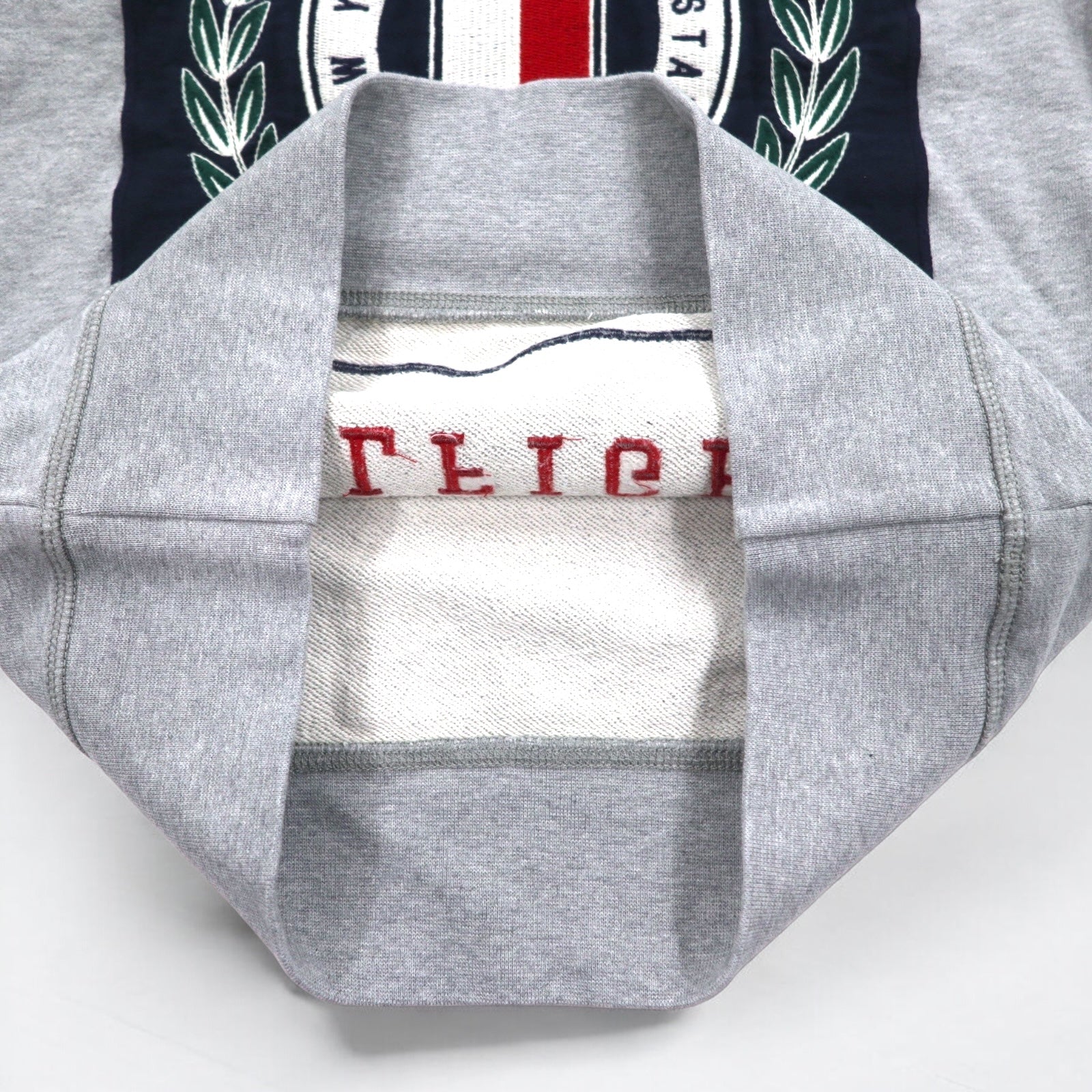 TOMMY HILFIGER Felpa girocollo stampata S Grigio Cotone MW0MW09466