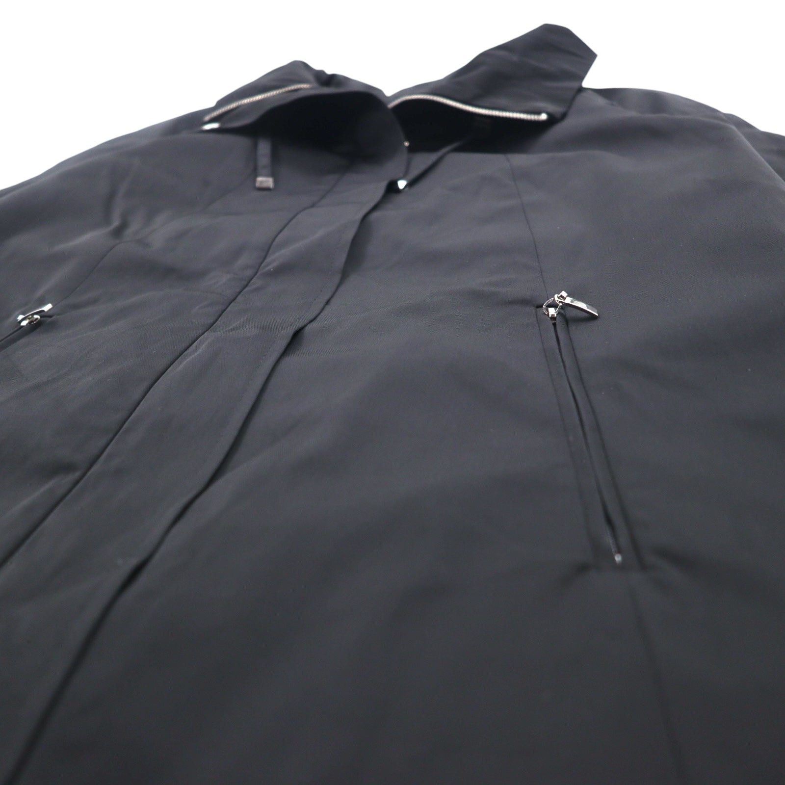 GALLERY Cappotto ad A con collo a listino, taglia XS, nero, cotone poliestere