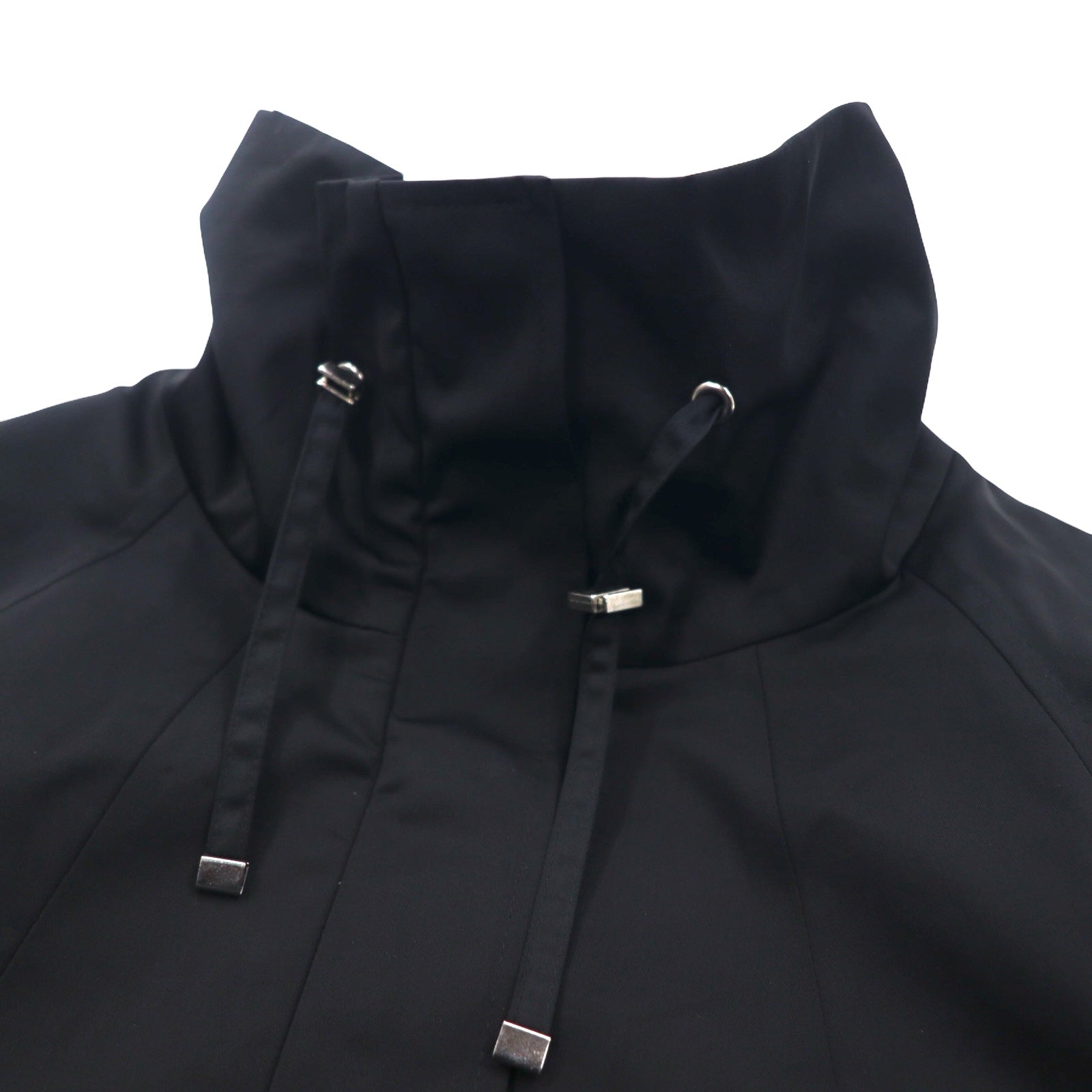 GALLERY Cappotto ad A con collo a listino, taglia XS, nero, cotone poliestere