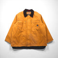 CRAFTSMAN 90年代 ダック ワークジャケット カバーオール 2XL キャメル ブラウン 中綿 ドローコード 襟コーデュロイ