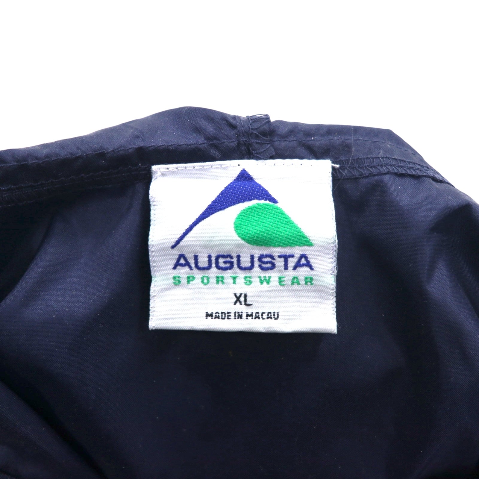 AUGUSTA SPORTSWEAR Anorak a mezza zip, XL, blu navy, nylon, tasca frontale, coulisse
