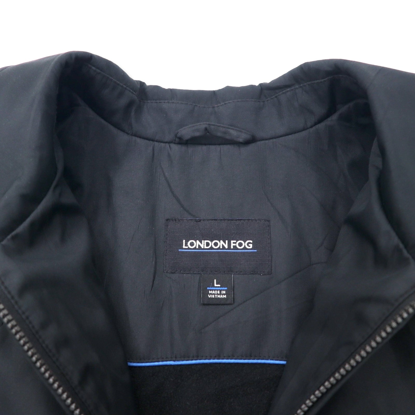 LONDON FOG Giacca Harrington Swingtop L nera in poliestere con fodera in pile