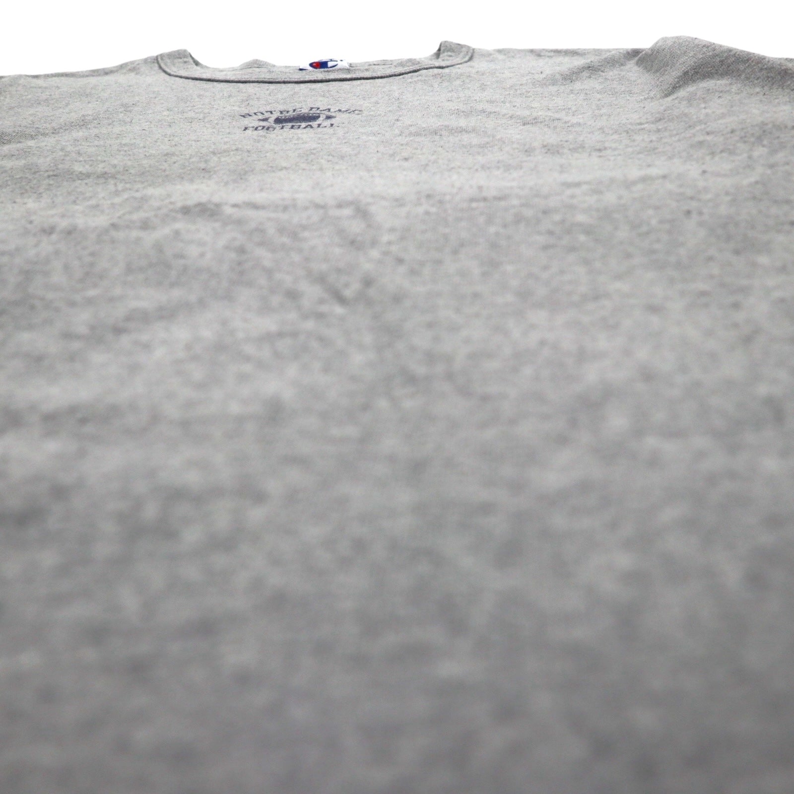 Champion anni '90, maglietta con etichetta ricamata, taglia XL, grigio, cotone, NOTRE DAME FOOTBALL, made in Mexico