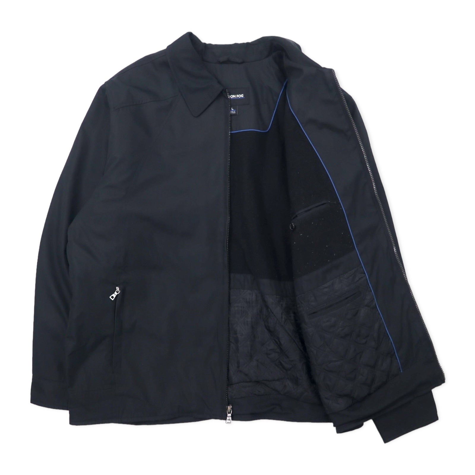 LONDON FOG Giacca Harrington Swingtop L nera in poliestere con fodera in pile