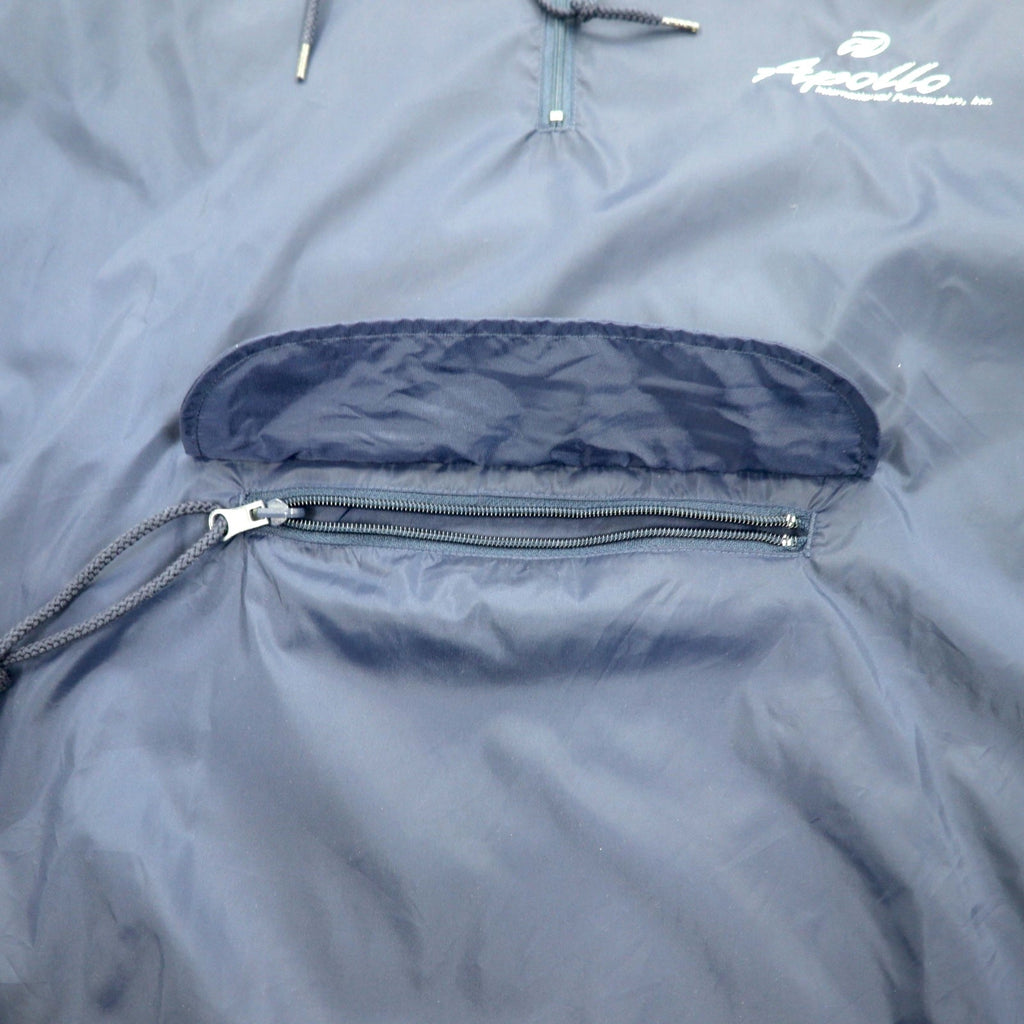 AUGUSTA SPORTSWEAR Anorak a mezza zip, XL, blu navy, nylon, tasca frontale, coulisse