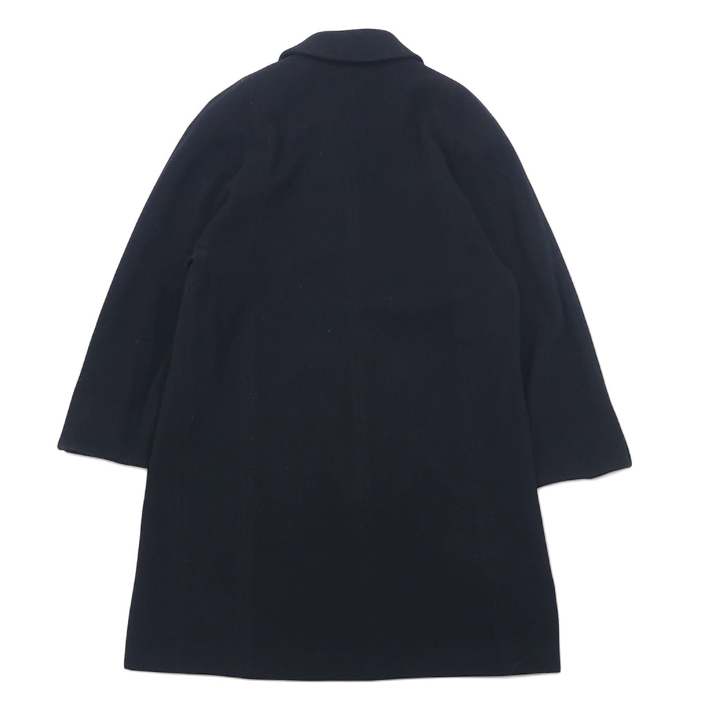 Burberrys Chester Coat in Cashmere, Made in Spain, Size M, Black, Wool and Cashmere
